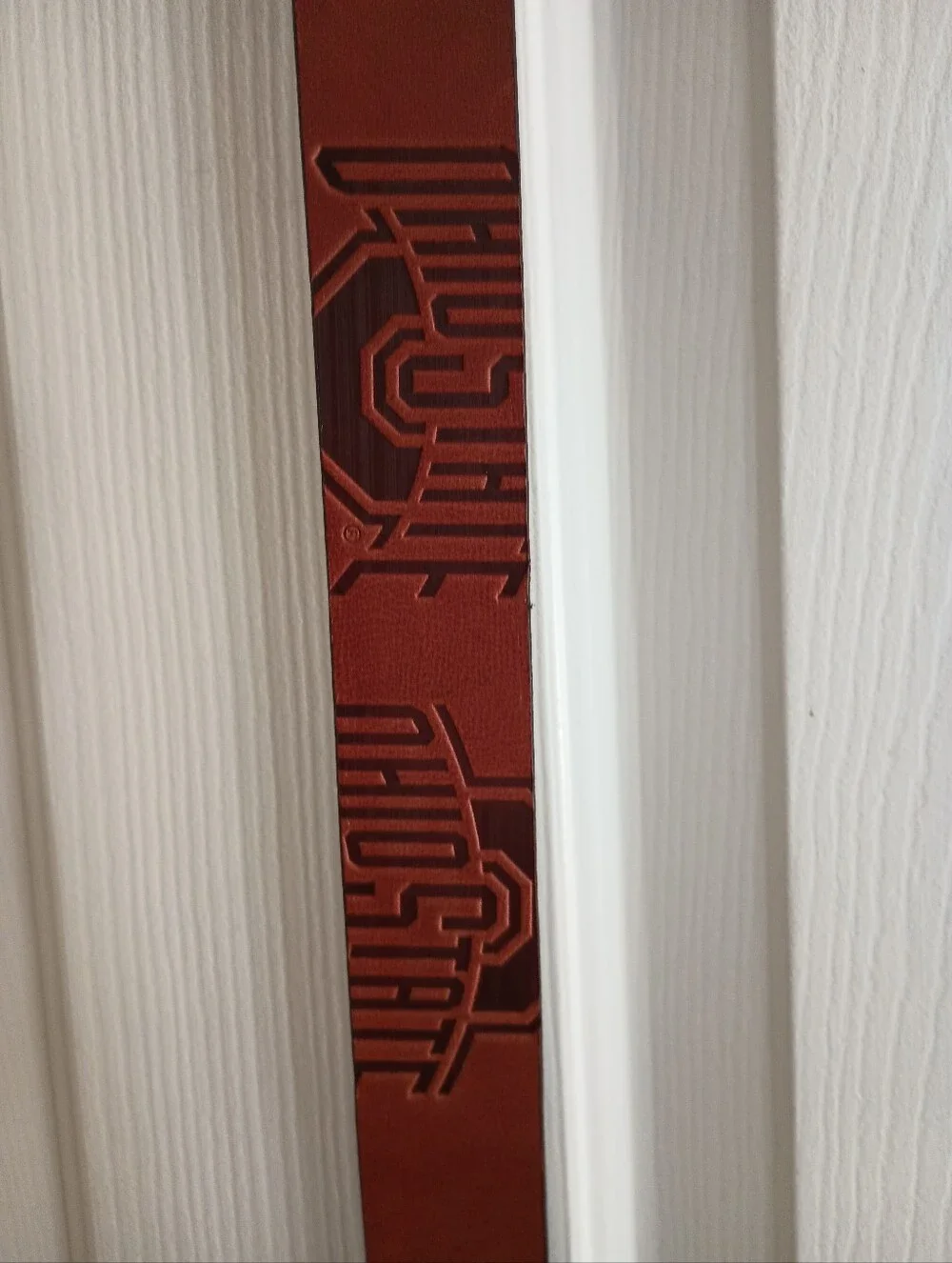 Eagles Wings Ohio State Buckeyes Brandish brown leather belt Size 34
